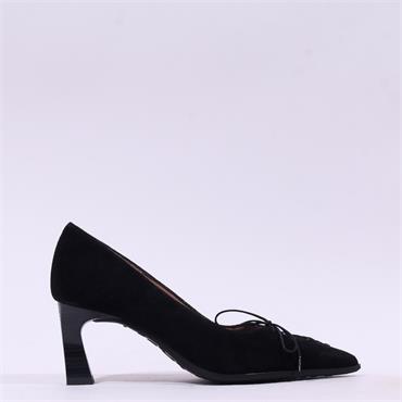 Hispanitas Paris Bow Tie High Heel - Black Suede